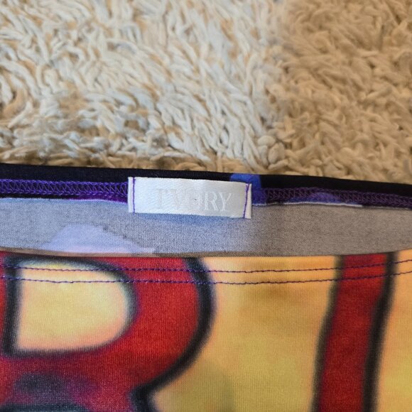 💐Vintage Y2K 90s Print Printed Artworks Paris Patchwork Collage Top - Picture 7 of 7